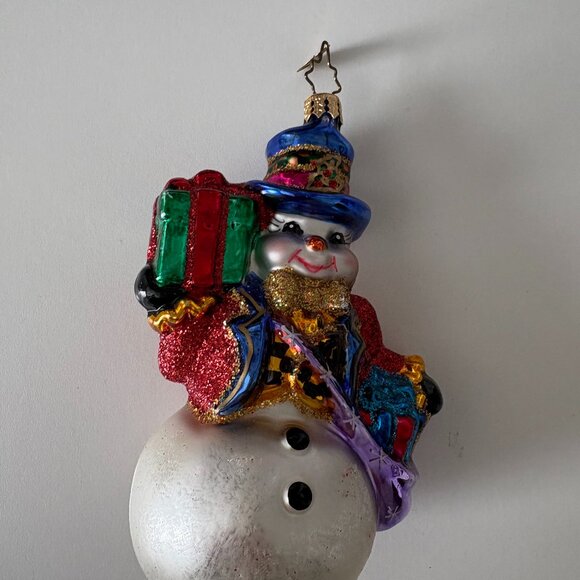 Christopher Radko - Twice As Nice Snowman Ornament — Barbara  Christopher Radko Snowman Ornament